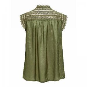 OnlFloel LA Lace dnm Top ff Martini Olive