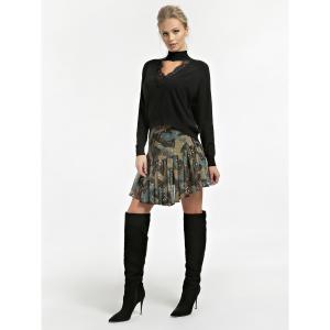 Fatima Turtle Neck Sweater JEt black