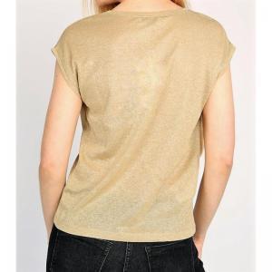 OnlSilvery vneck Lurex top Humus