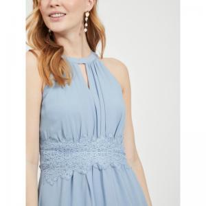 Milina Halterneck Dress Ashley Blue