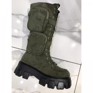 Army PRADA-Inspired Boots Kaki