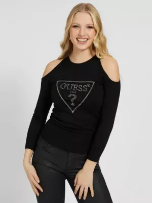 Aurelie Cut Out Sweater Jet black