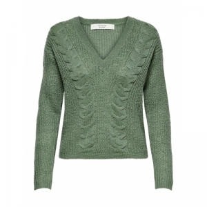 Miella V-Neck Pullover Sea Spray