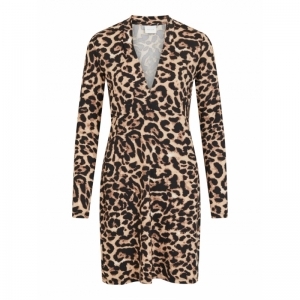 Leoa V-Neck Dress Nomad Leopard