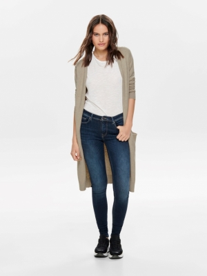 Marco Long Cardigan Beige Melange