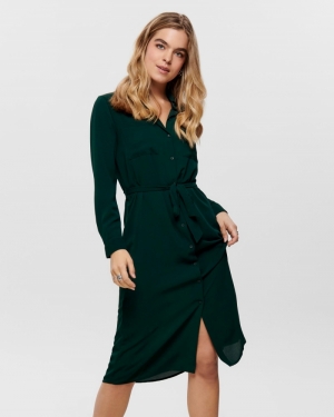 Pinto Midi Shirt Dress Scarab