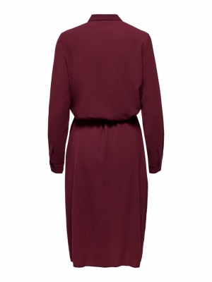 Pinto Midi Shirt Dress Zinfandel