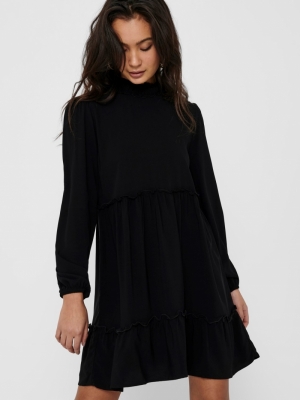 Kira Short Dress Black