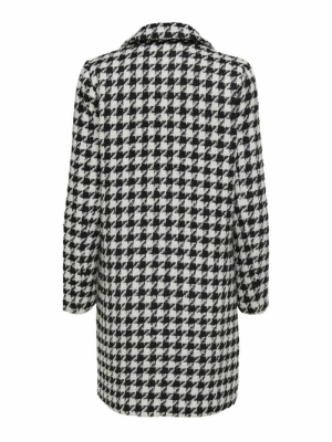 Zarina Houndstooth Jacket Black White