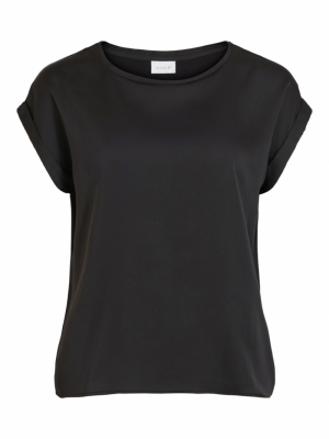 Ellette Satin Top Black