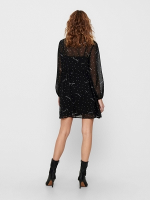 Tracy Above Knee Dress Text dot