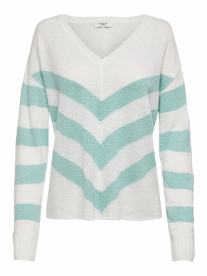 Florian Stripe Pullover Turquoise