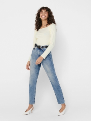 Veneda Life Mom Jeans Light blue Deni