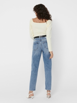 Veneda Life Mom Jeans Light blue Deni