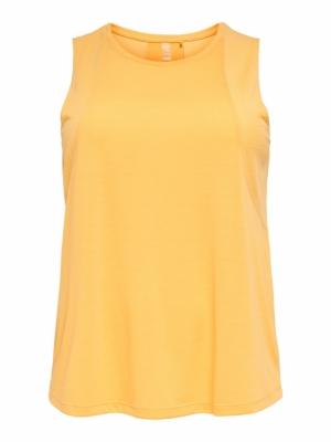 ONPMEE TRAIN TANK TOP - CURVY 180041 Banana