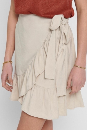 Olivia Wrap Skirt Pumice Stone -