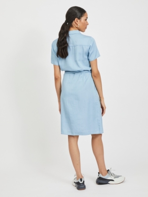 Abina Bista Shirt Dress Light Blue Deni