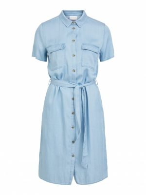 Abina Bista Shirt Dress Light Blue Deni