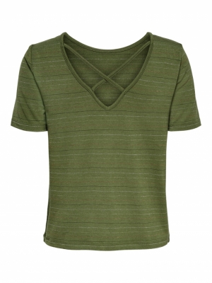 String O-Neck Top Capulet Olive