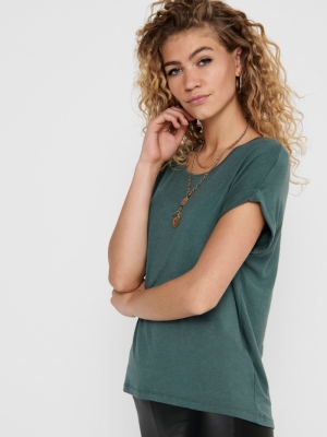 Moster O-Neck Top NOOS Balsem Green