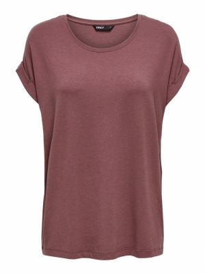 Moster O-Neck Top NOOS Rose Brown