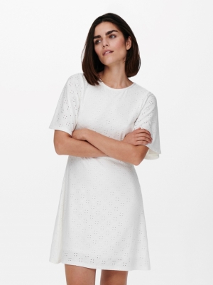 Cathinka BellSleeve Dress Cloud Dancer