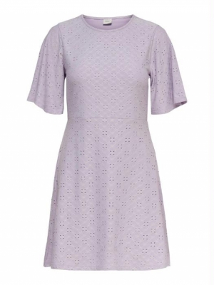 Cathinka BellSleeve Dress Pastel Lilac