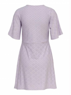 Cathinka BellSleeve Dress Pastel Lilac