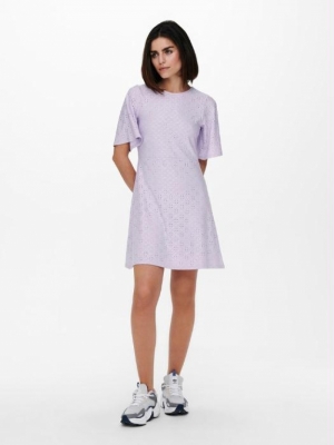 Cathinka BellSleeve Dress Pastel Lilac