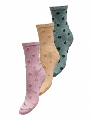 ONLSTINE BIG DOT GLITTER SOCK 264855001 Dawn