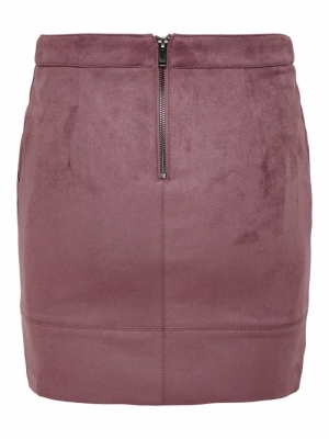 ONLJULIE FAUXSUEDE SKIRT OTW N 207991 Rose Bro