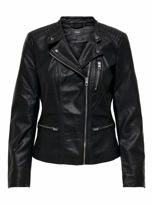 ONLFREYA FAUX LEATHER BIKER OT 177911 Black