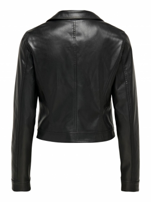 ONLBEST FAUX LEATHER BIKER OTW 177911 Black