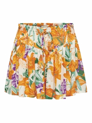 JDYHAVANA LIFE SMOCK SHORTS WVN 193778002 Egret