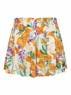 JDYHAVANA LIFE SMOCK SHORTS WVN 193778002 Egret