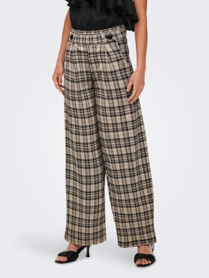 JDYGEGGO MIA LONG CHECK PANT JRS NO OS 196844007 White