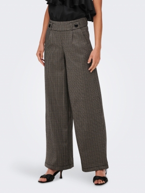 JDYGEGGO MIA LONG CHECK PANT JRS NO OS 177911009 Black