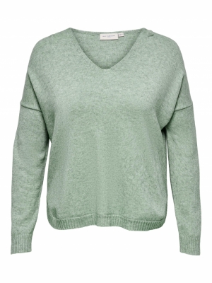 CARMARGARETA LS PULLOVER KNT 180053001 Basil