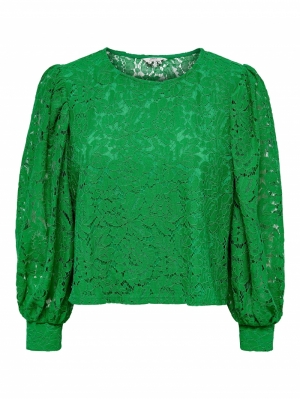 ONLYRSA 78 LACE TOP WVN 280575 Green Be