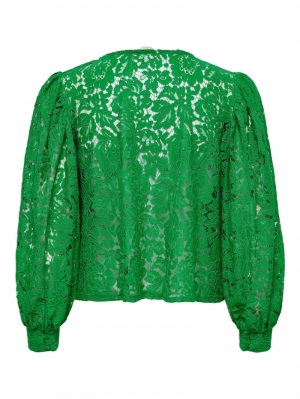 ONLYRSA 78 LACE TOP WVN 280575 Green Be