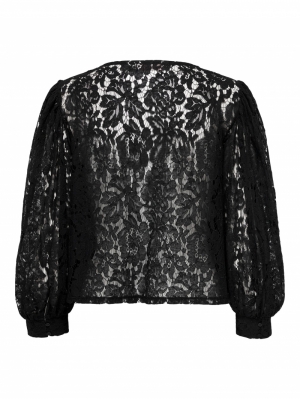 ONLYRSA 78 LACE TOP WVN 177911 Black