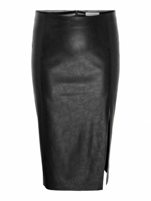 CARHANNA FAUX LEATHER SKIRT OTW 177911 Black