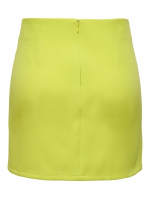 ONLCAROLINA-ABBA SHORT SLIT SKIRT T LR 283357 Yellow P