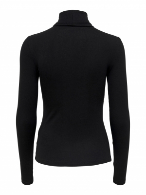 ONLSILLE ROLL NECK TOP JRS NOOS 177911 Black