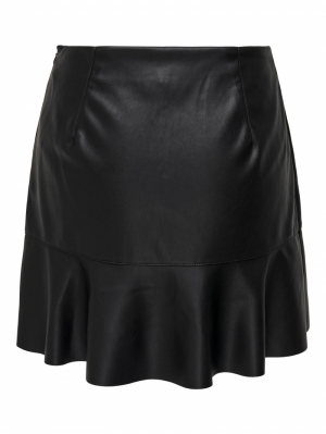 ONLIDA FAUX LEATHER SKIRT CC OTW 177911 Black