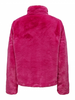 ONLNEWVIDA FAUX FUR JACKET CC OTW 178312 Fuchsia