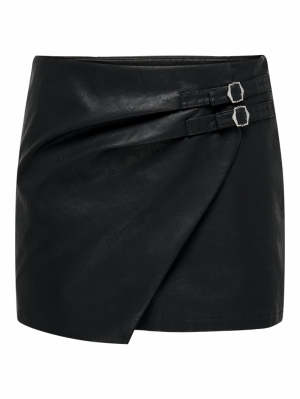 ONLALBA FAUX LEATHER SKIRT CC OTW 177911 Black